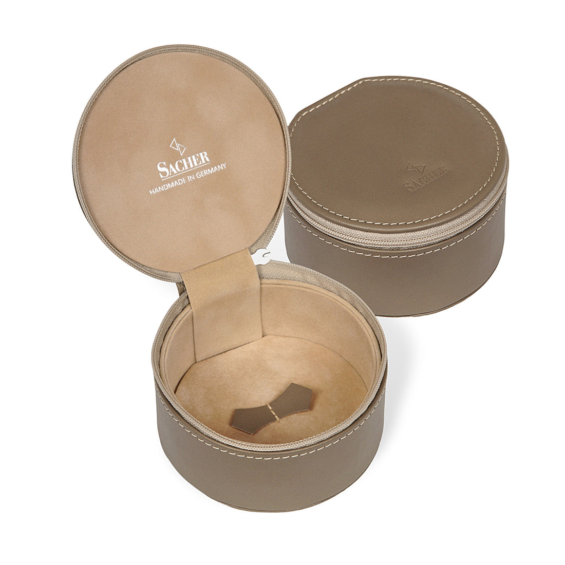 Schmuckbox Betsy nature / taupe (Leder)