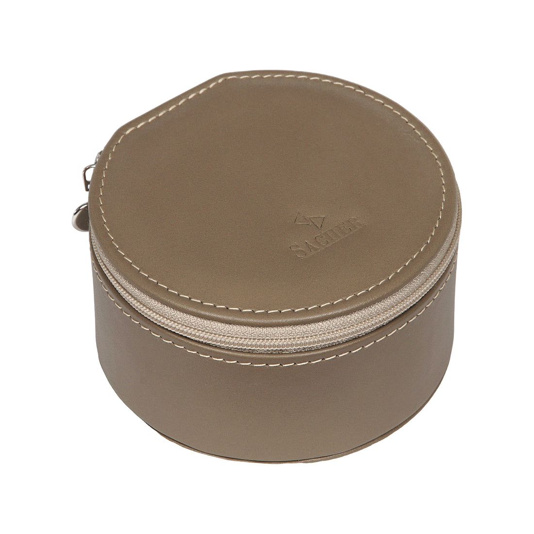 Schmuckbox Betsy nature / taupe (Leder)
