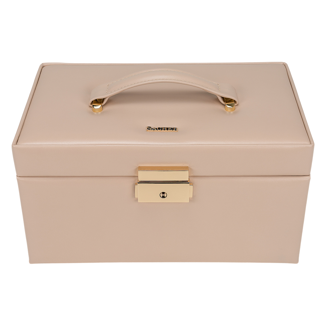 Coffret à bijoux Emma pastello / beige (cuir)