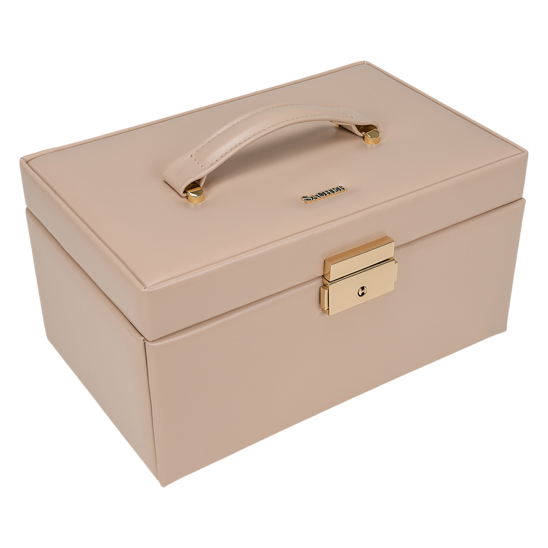 Coffret à bijoux Emma pastello / beige (cuir)