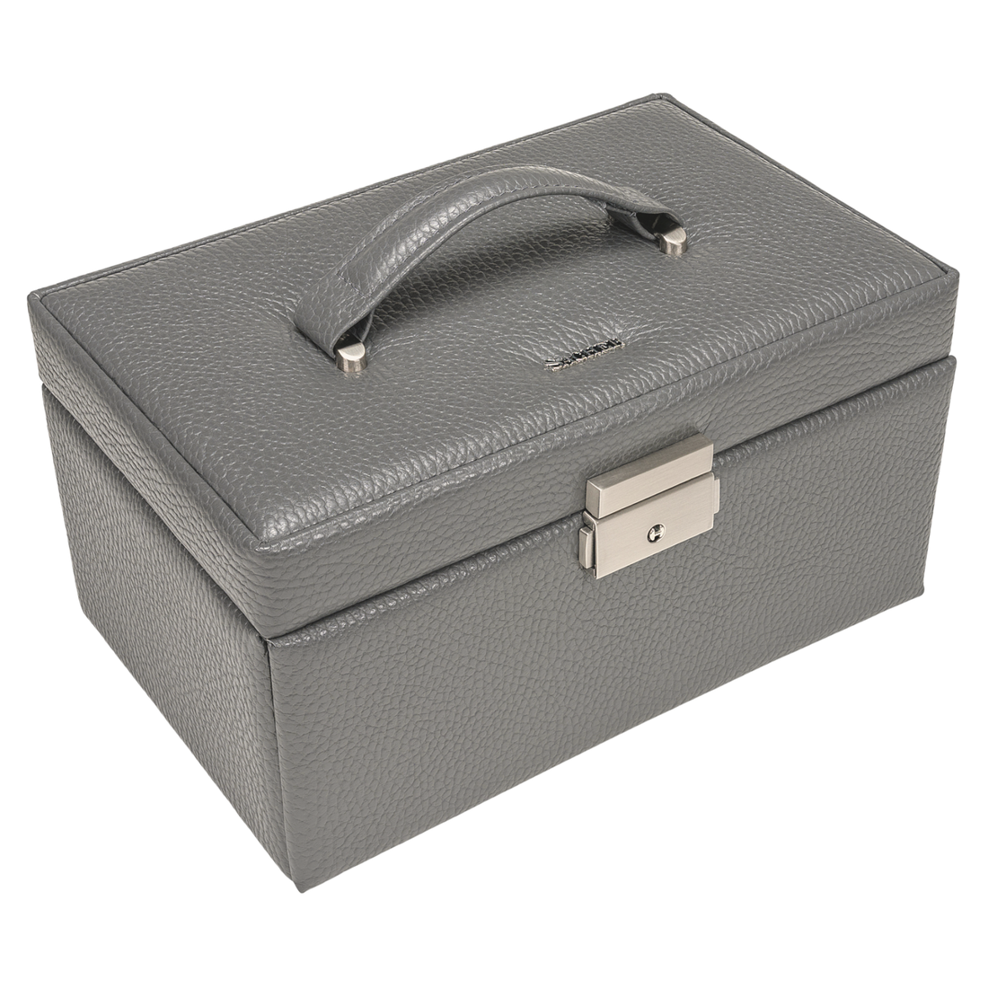 Jewelry box Emma granello / grey (full cowhide)