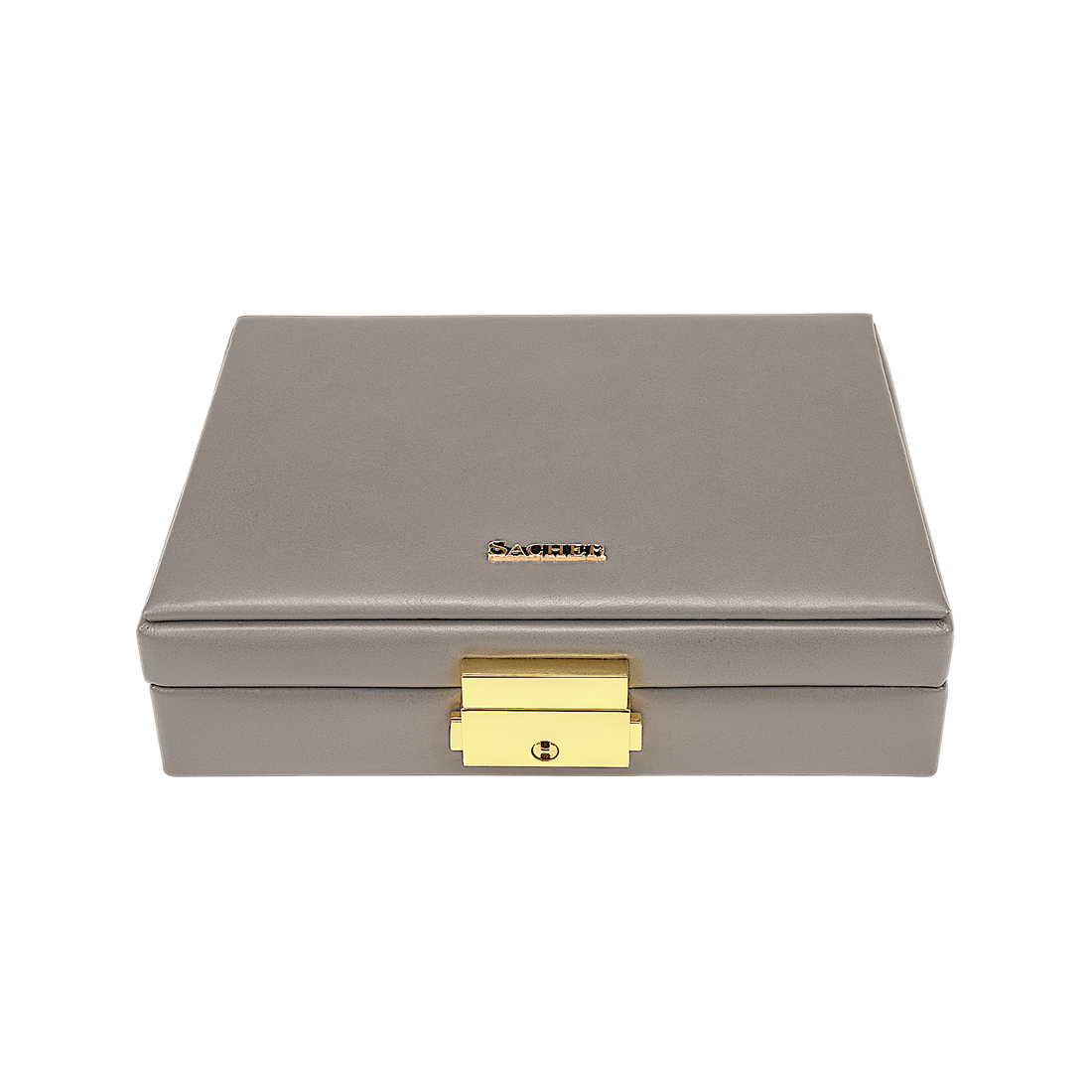 Etui fleur venice / gris (cuir)