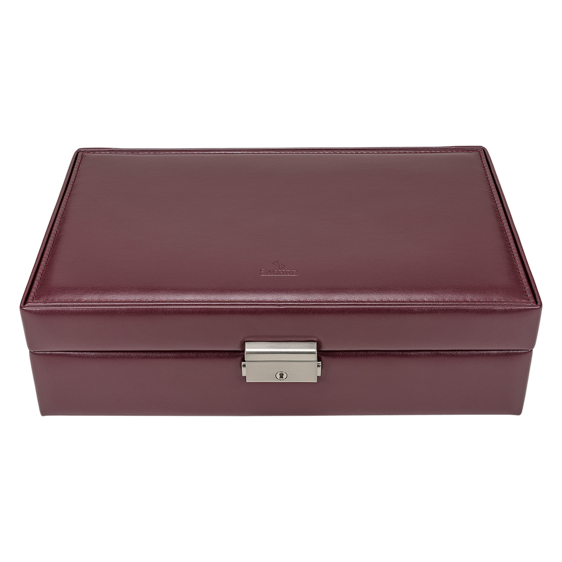 Coffret à bijoux Ilka florage / bordeaux