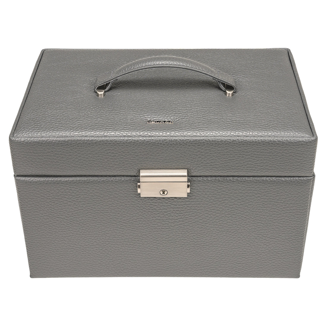 Coffret à bijoux Karen granello / gris (cuir de vachette pleine fleur)