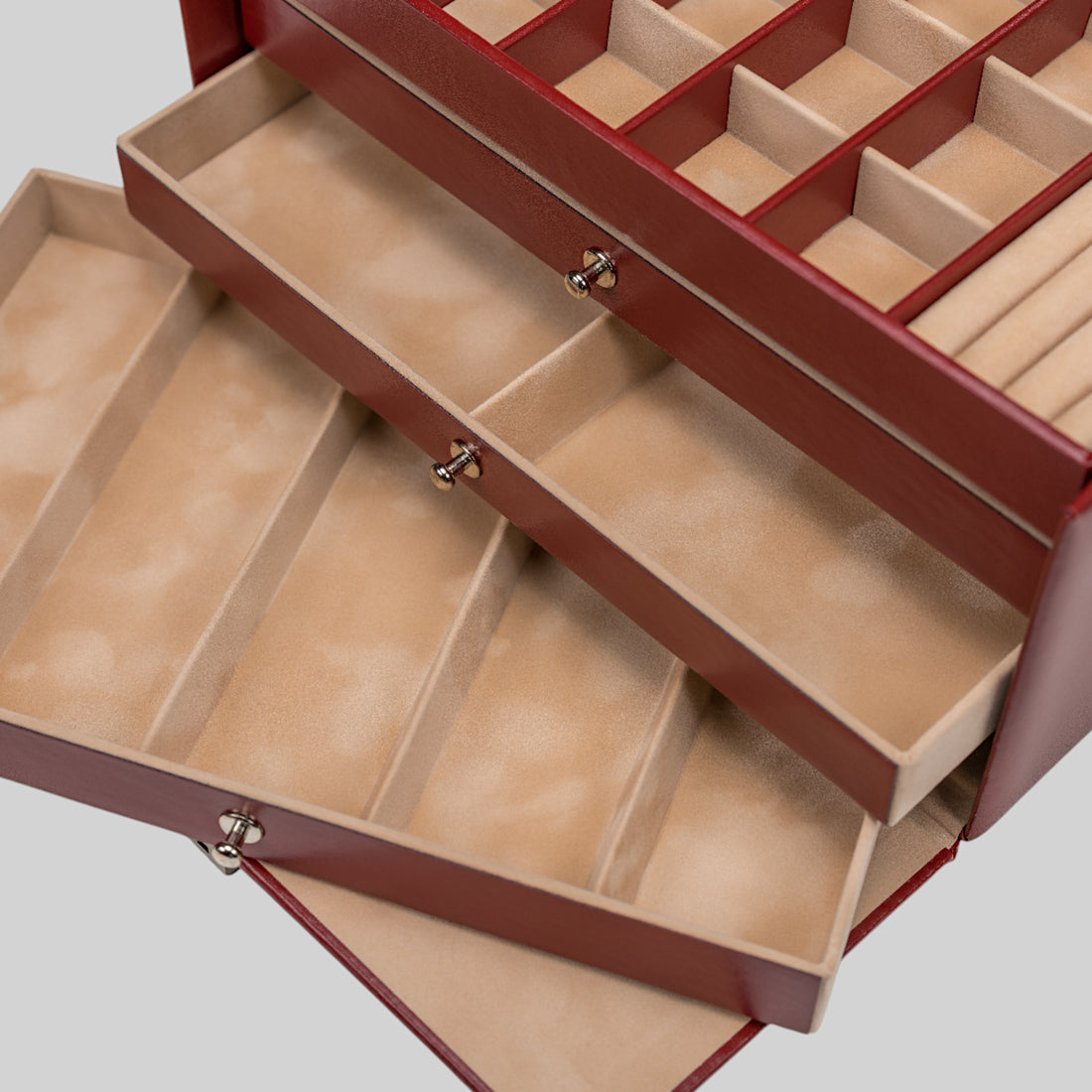 Coffret à bijoux Lena amadora / rouge (cuir)