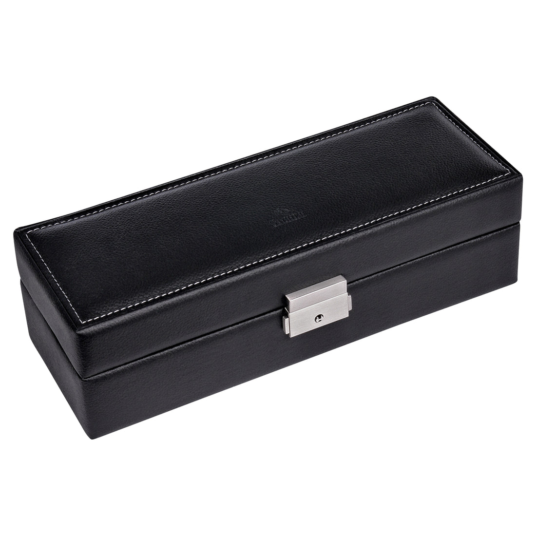 Uhrenetui für 5 Uhren tamigi sport / schwarz (Leder)