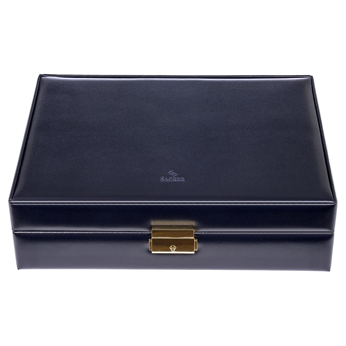 Watch case for 10 watches acuro / navy (leather)