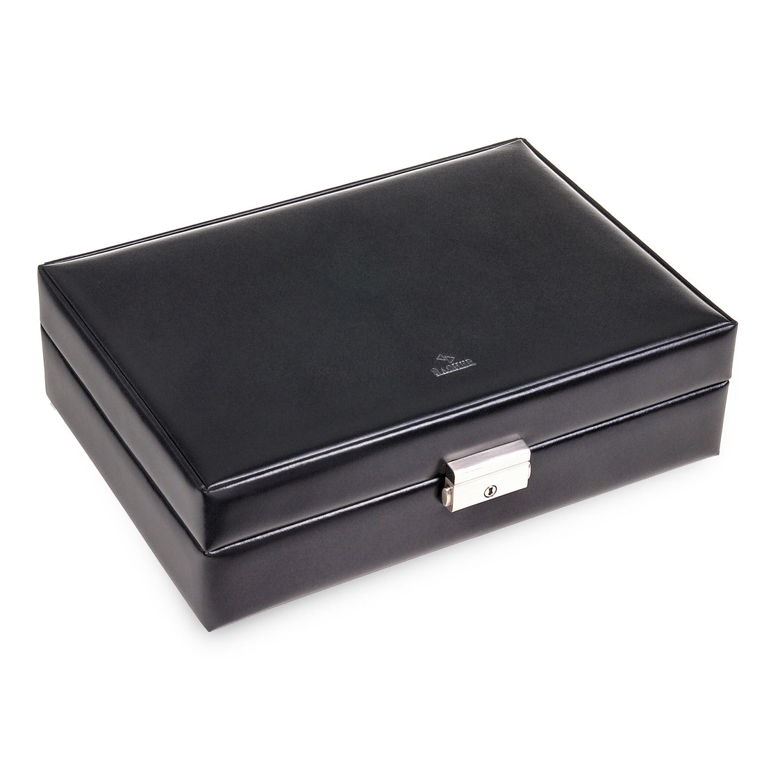 Watch case for 12 watches new classic / black (leather)