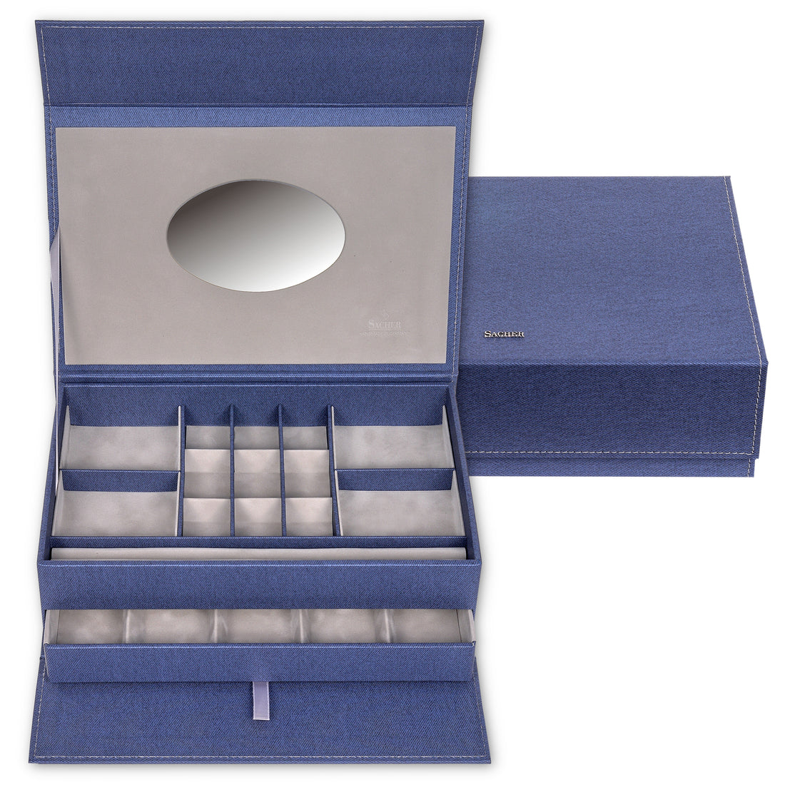 Schmuckbox denim / blau