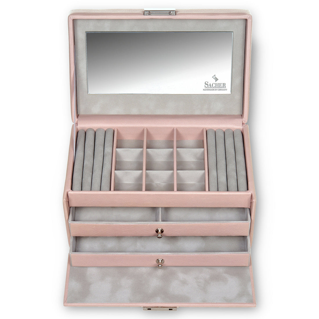 Schmuckkasten Elly pastello / rosé (Leder)
