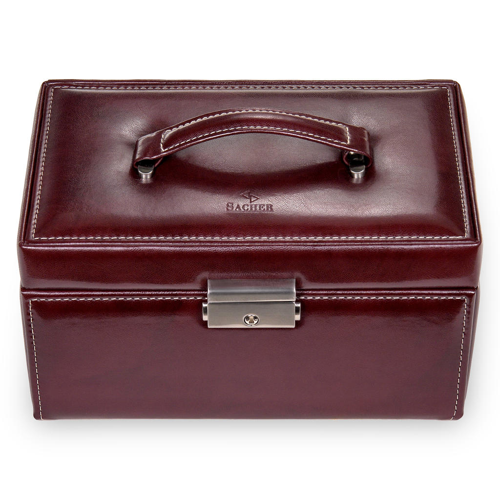 Schmuckkasten Elly florage / bordeaux