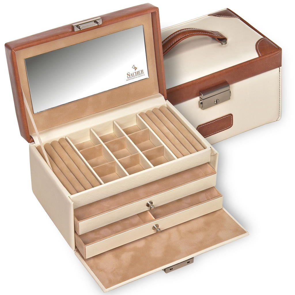 Jewellery box Elly travel / cream