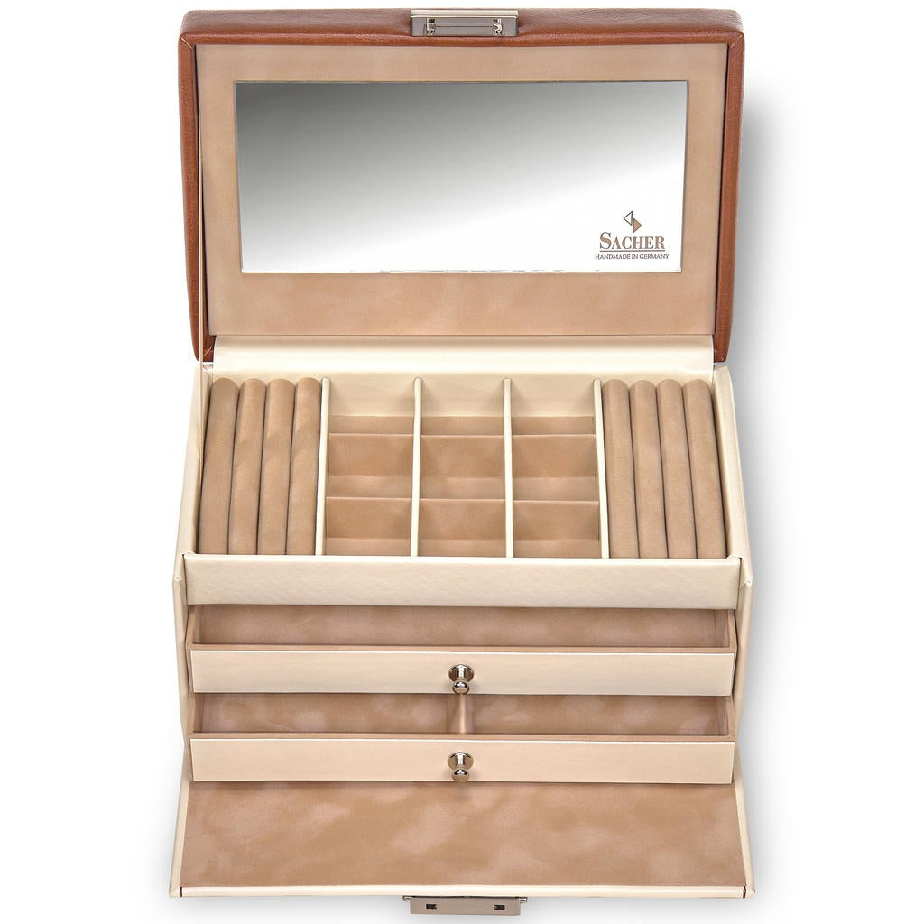 Jewellery box Elly travel / cream