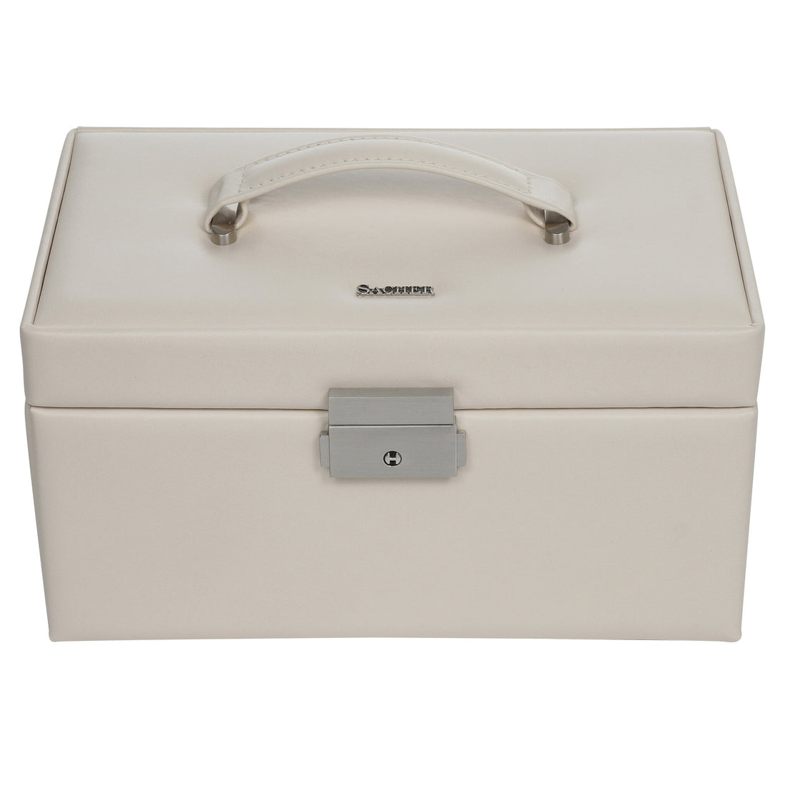 Coffret à bijoux Elly elegance / ivory (cuir de vachette pleine fleur)