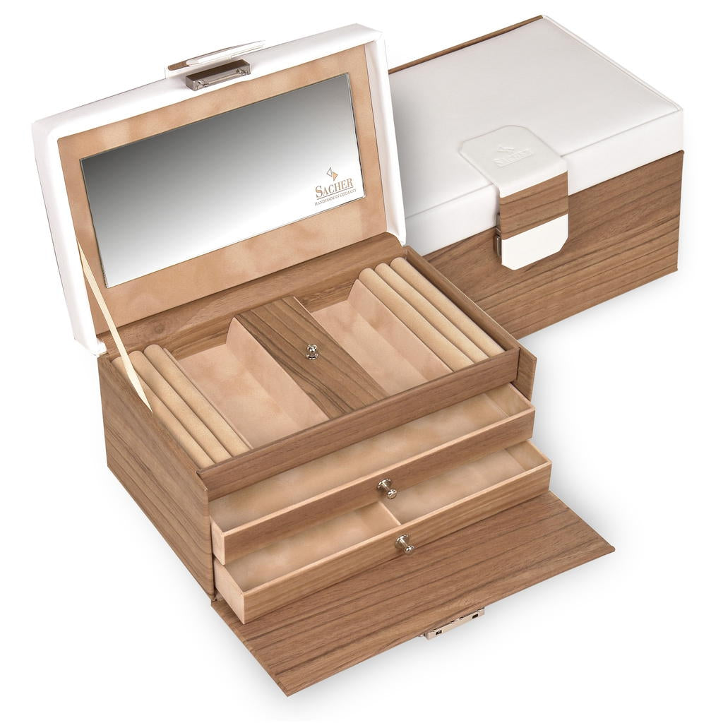 Coffret à bijoux Eva style nordique / chêne nordique