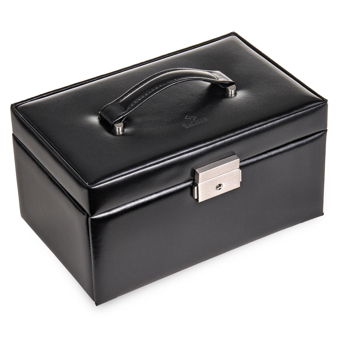 Coffret à bijoux Eva new classic / noir (cuir)