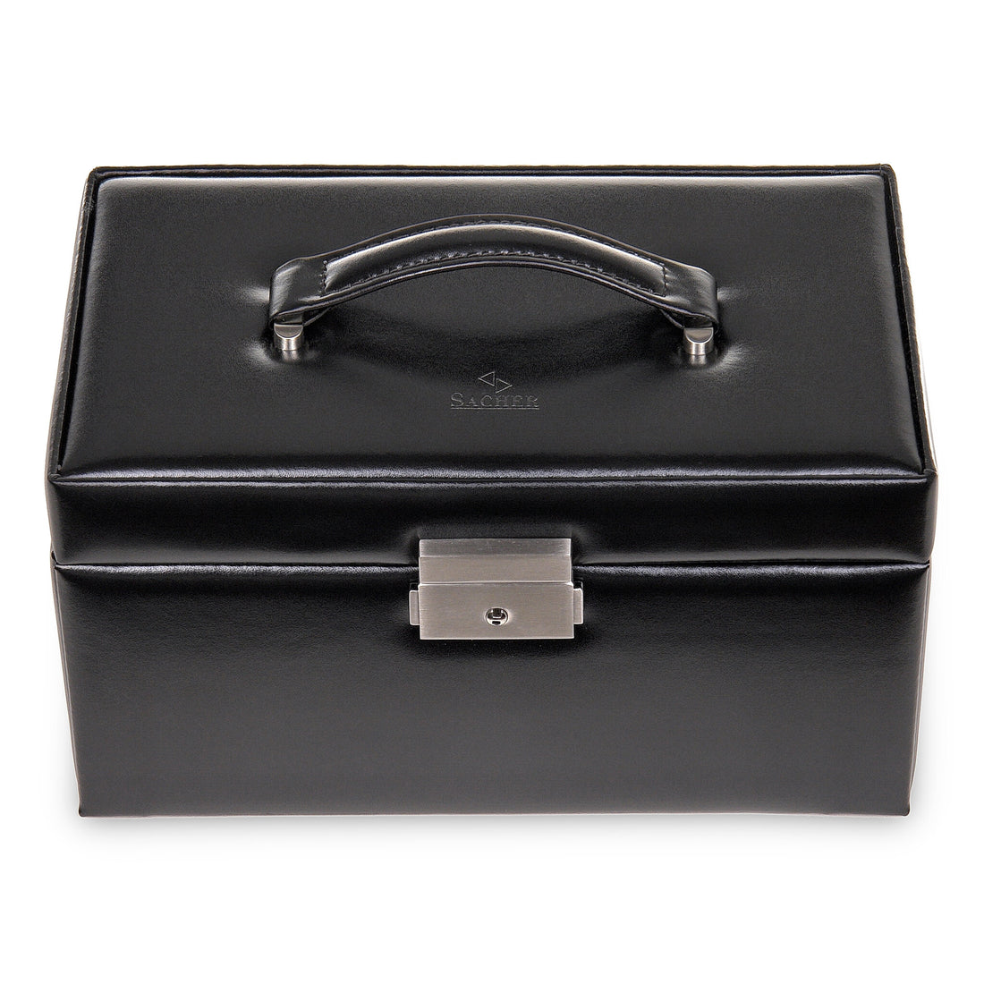 Coffret à bijoux Eva new classic / noir (cuir)