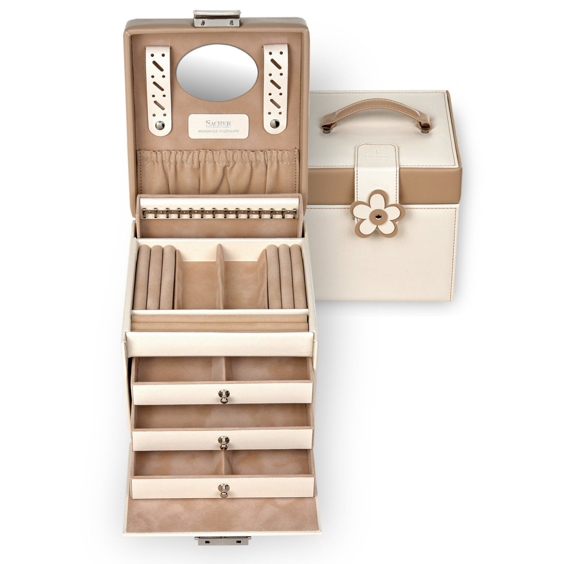 Coffret à bijoux Erika bella fiore / cream