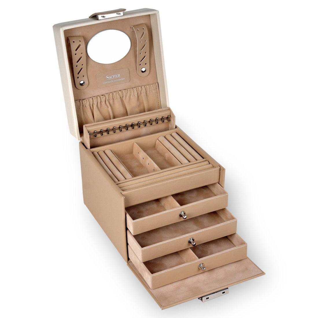 Coffret à bijoux Erika bella fiore / beige
