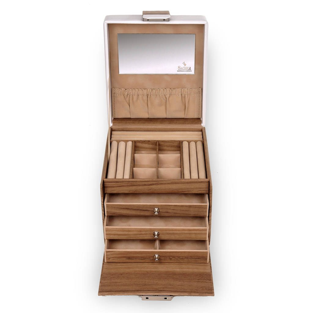 Coffret à bijoux Evita style nordique / chêne nordique
