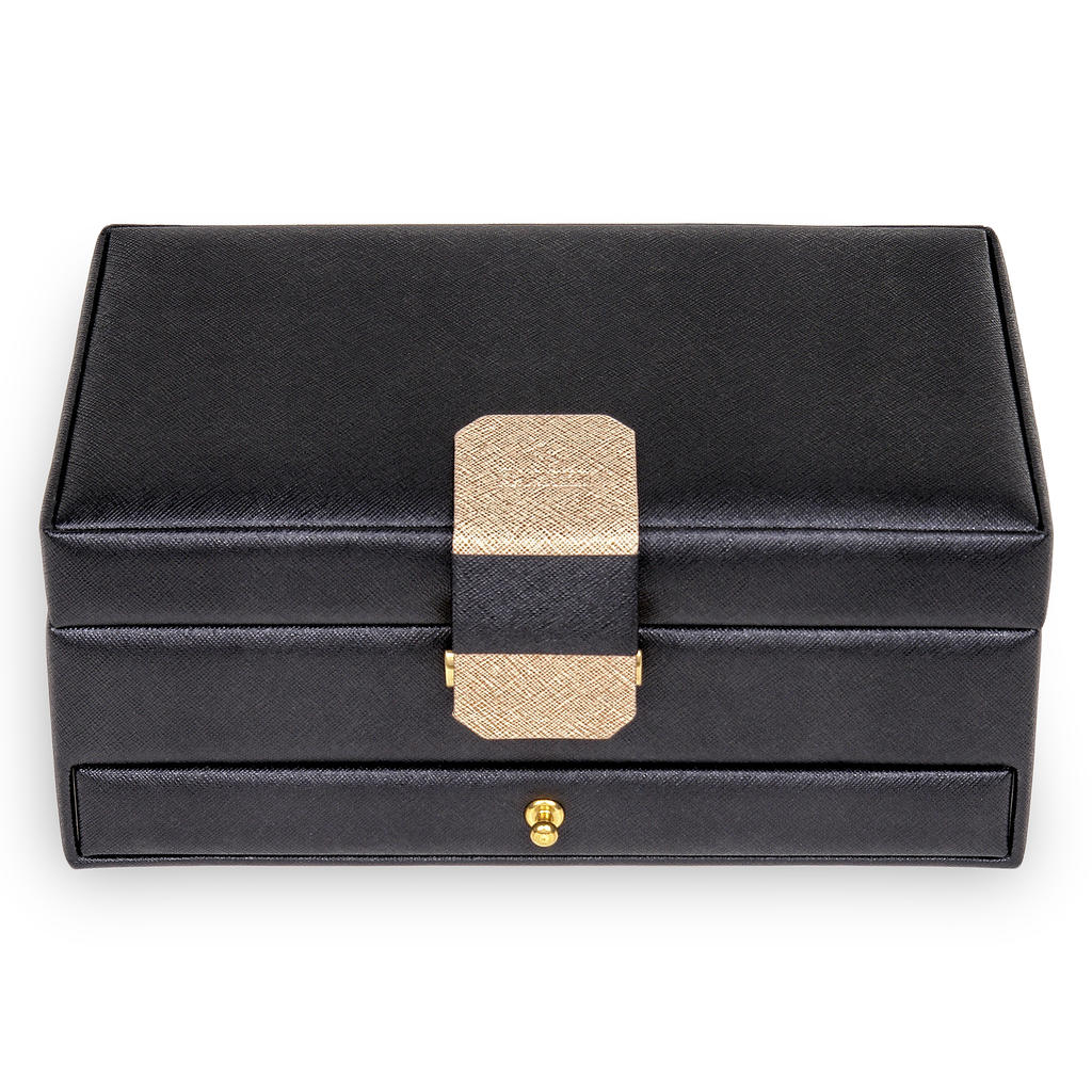 Coffret à bijoux Helen saffiano / noir