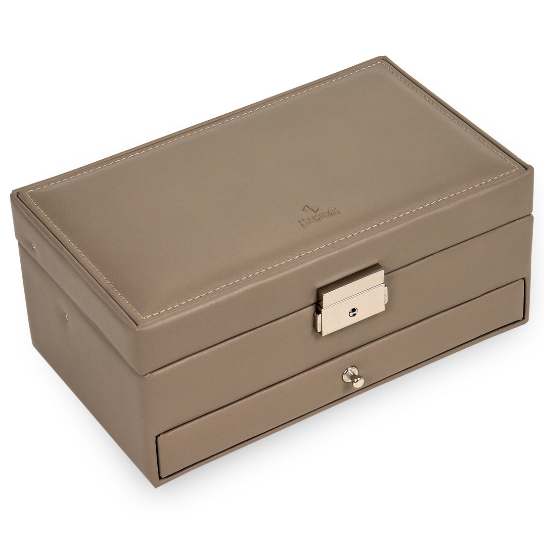 Schmuckkasten Helen nature / taupe (Leder)