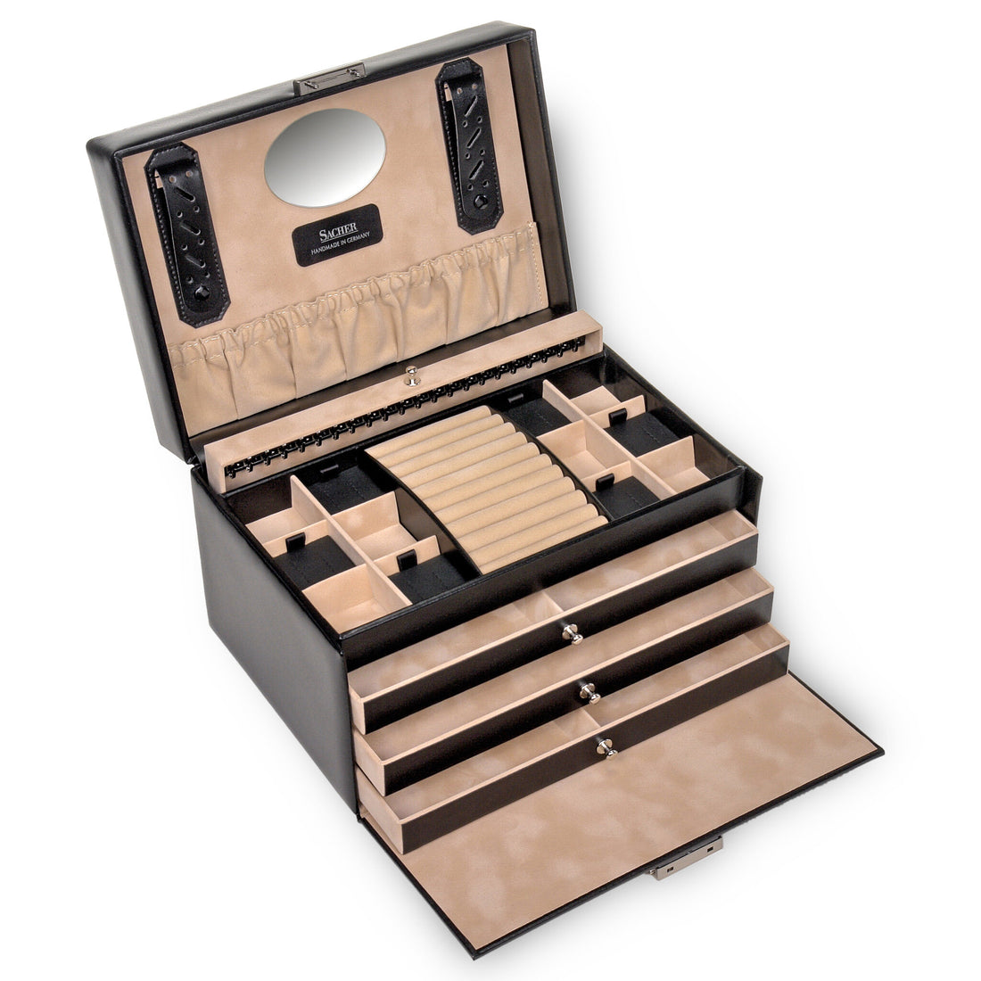 Coffret à bijoux Jasmin new classic / noir