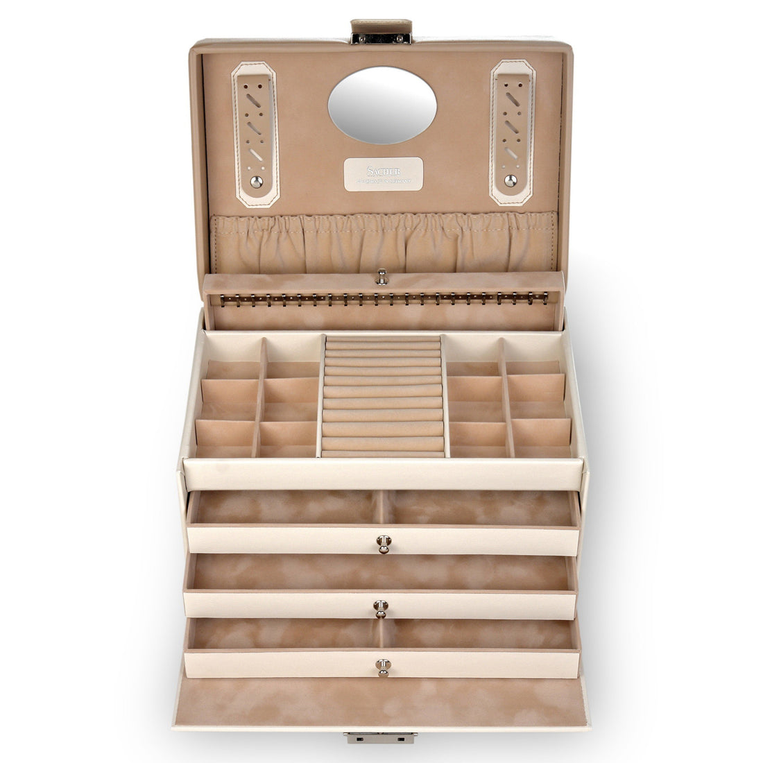 Coffret à bijoux Jasmin bella fiore / cream
