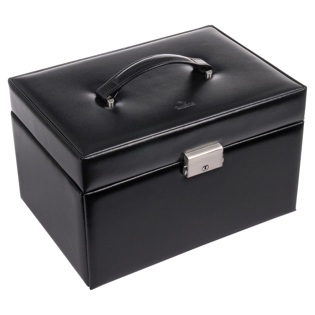 Schmuckkasten Katja new classic / schwarz (Leder)