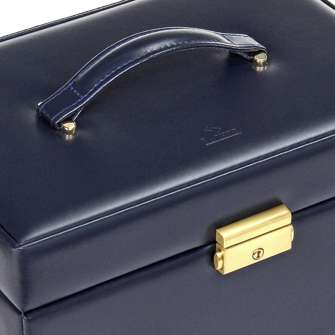 Schmuckkasten Lena acuro / navy (Leder)