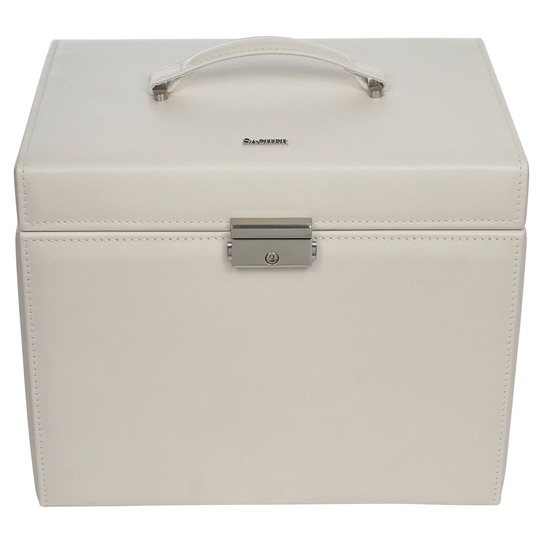 Schmuckkasten Nina elegance / ivory (Vollrindleder)