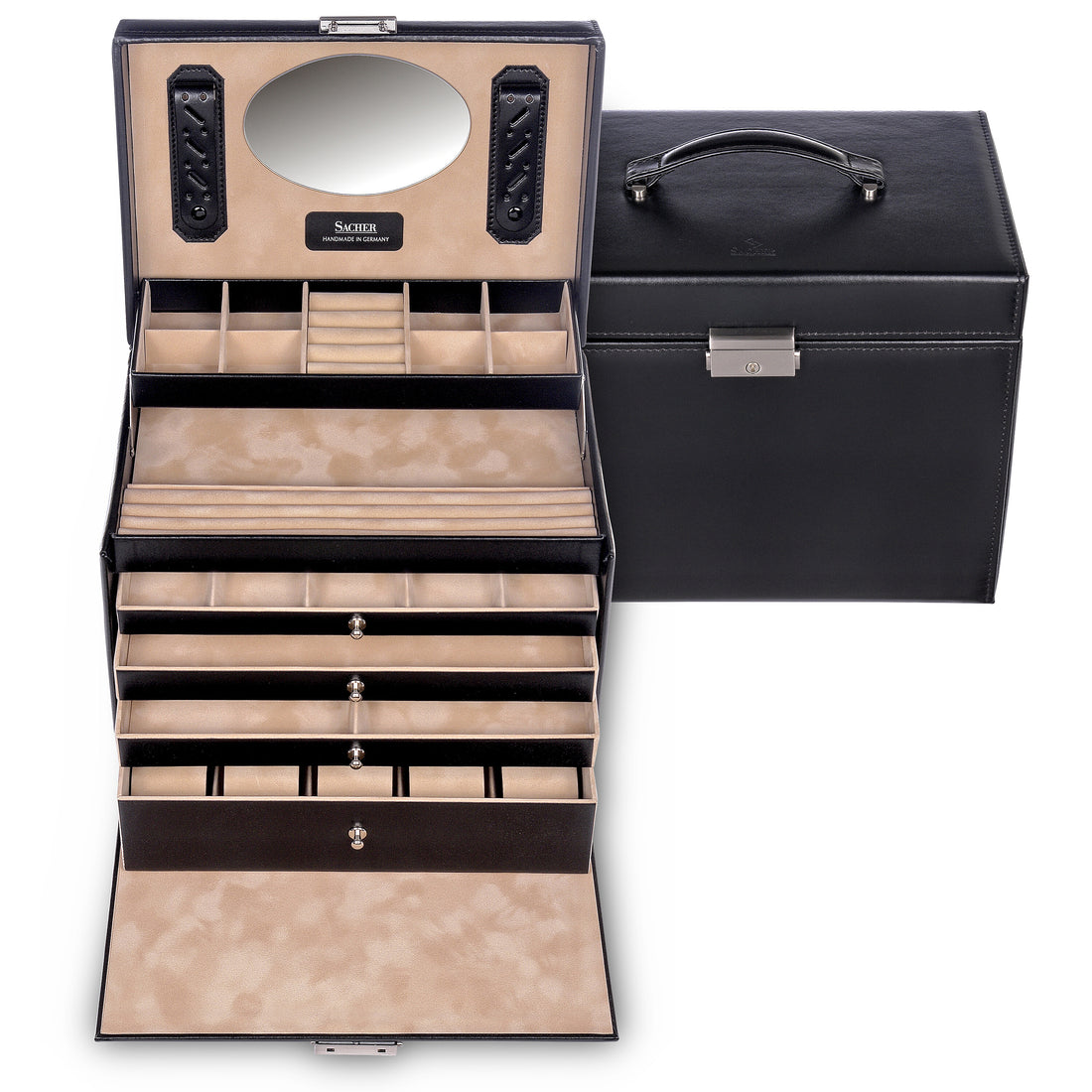 Jewellery box Nancy new classic / black (leather)
