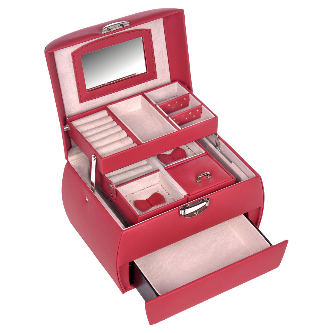 Coffret à bijoux Selina standard / rouge