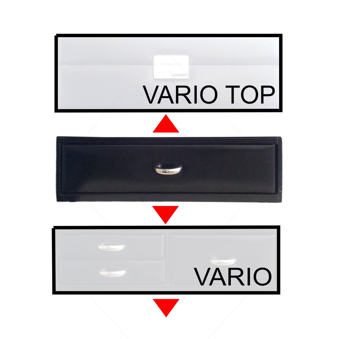 Standard-Modul VARIO Uhren vario / schwarz (Leder)