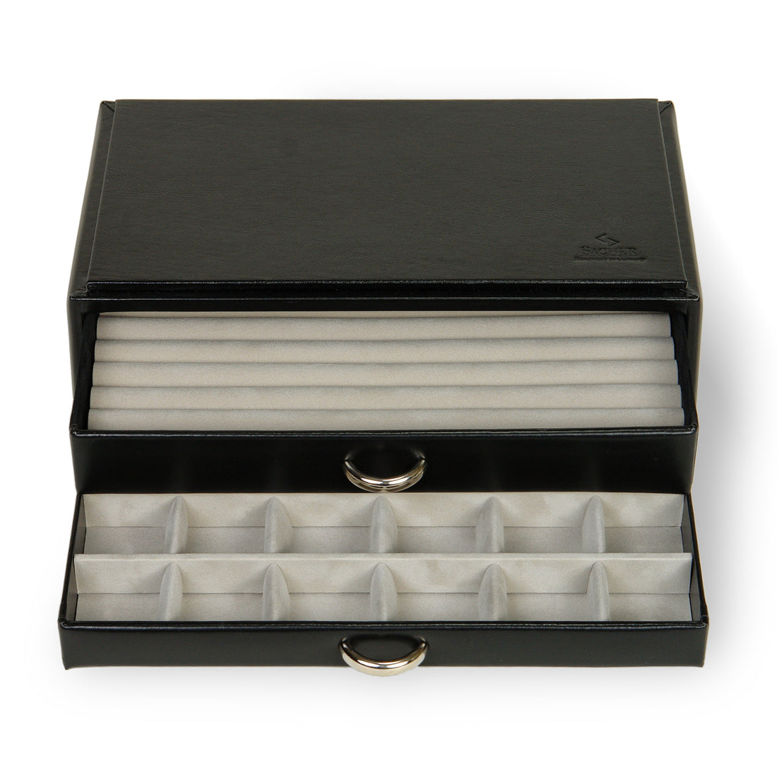 Module standard VARIO Anneaux vario / noir (cuir)