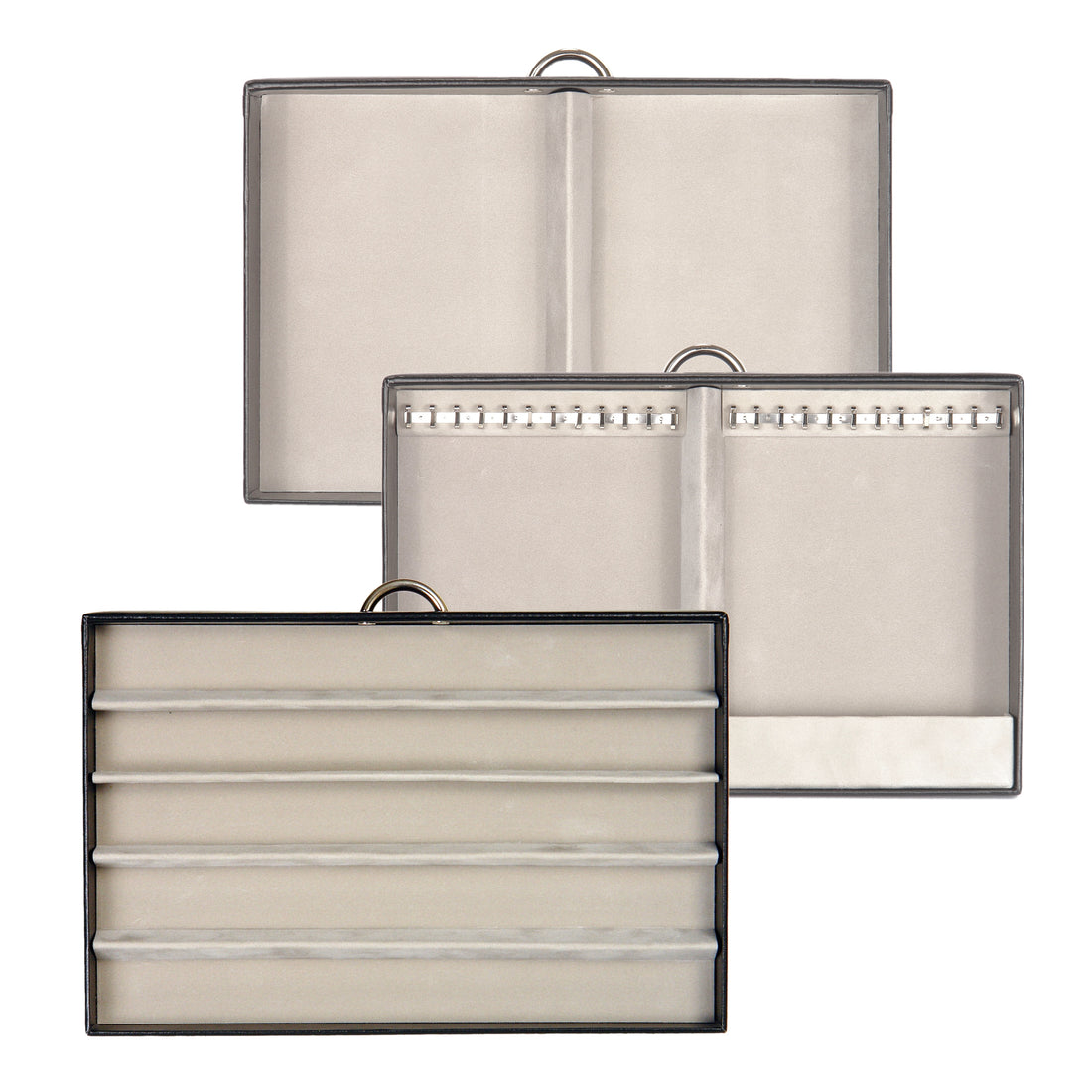 Coffret à bijoux pour chaînes Victoria vario / noir (cuir)