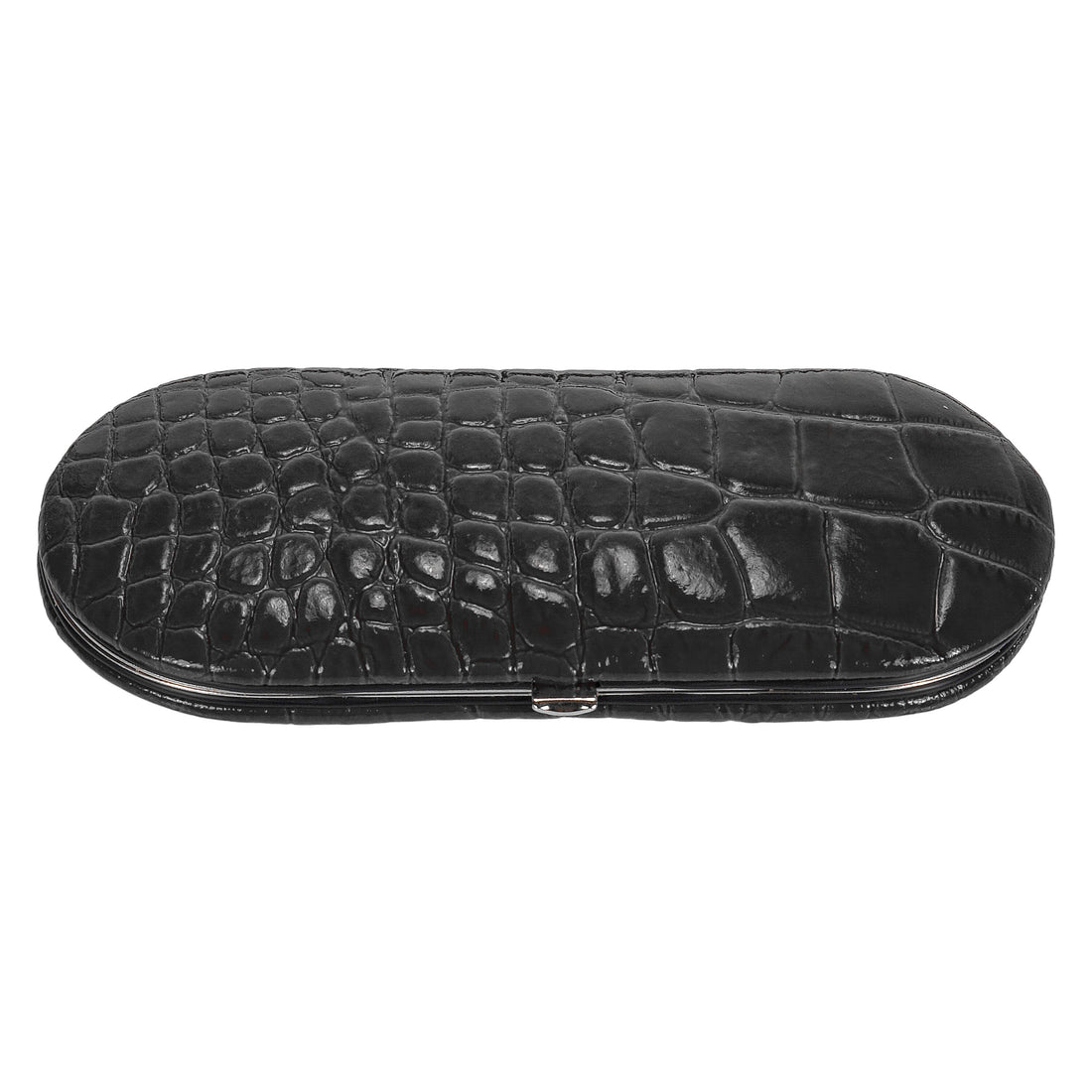 5-piece manicure case Manikürenset / black (leather)