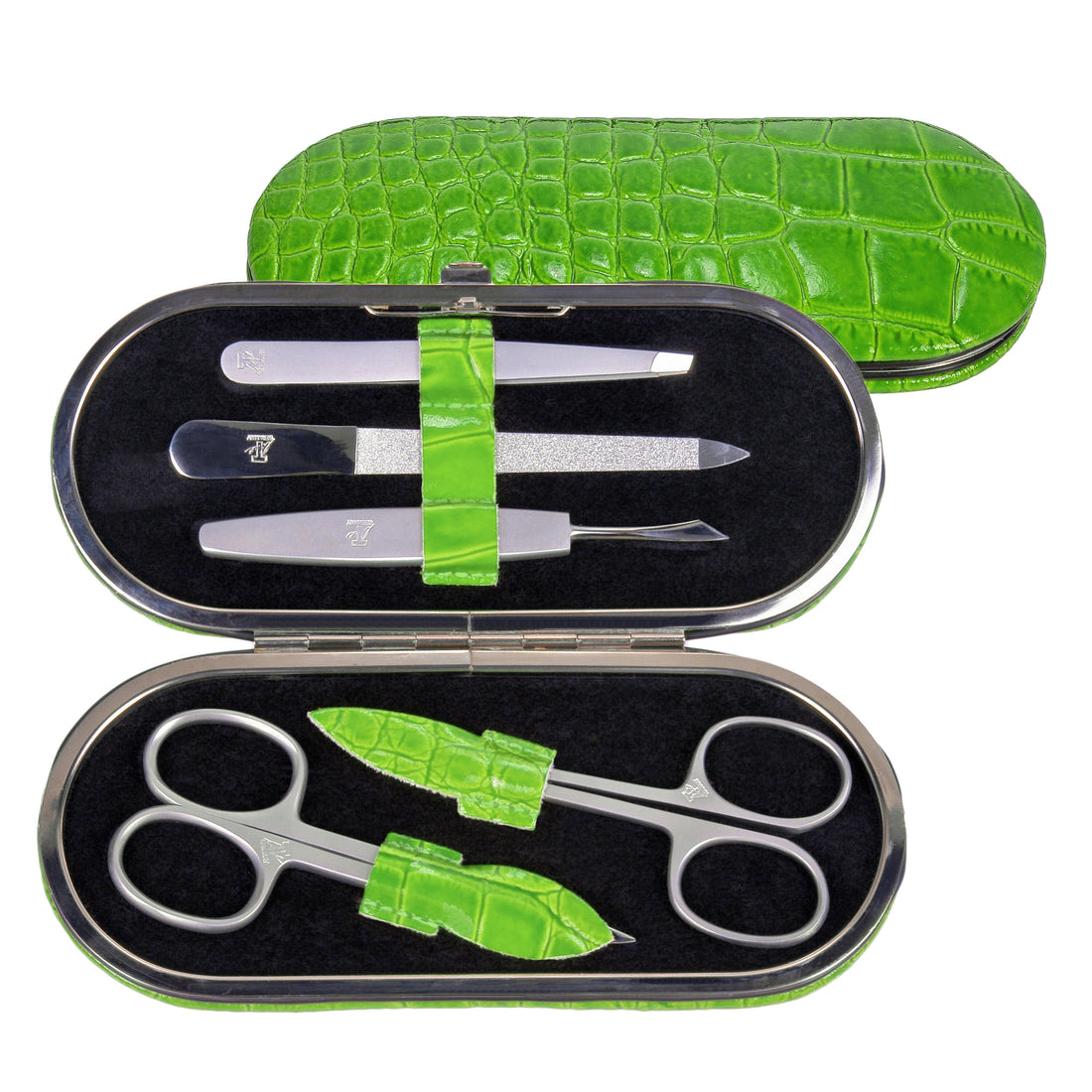 Étui à manucure 5 pièces Set de manucure / pomme (cuir)