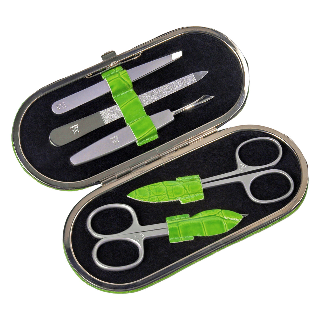 Étui à manucure 5 pièces Set de manucure / pomme (cuir)