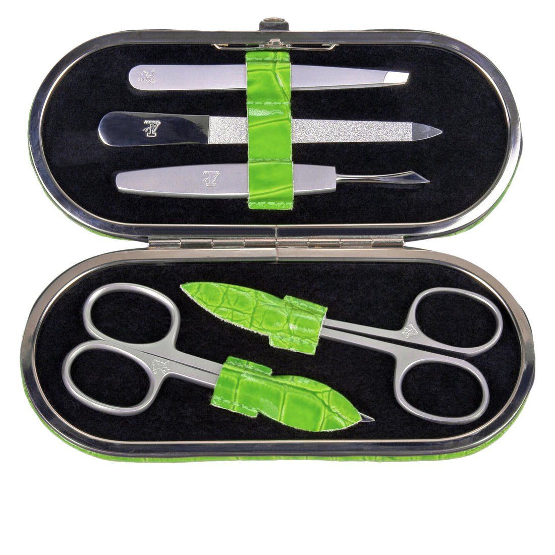 Étui à manucure 5 pièces Set de manucure / pomme (cuir)